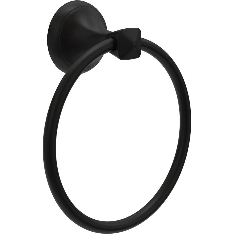 Delta ESA46-MB Esato Towel Ring in Matte Black - Image 1
